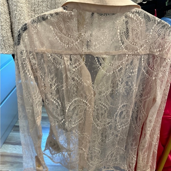 guess by marciano lace button down size small - Picture 5 of 6